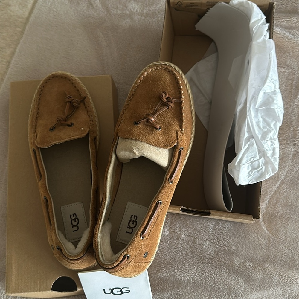 UGG CHANNTAL LOAFERS (Chestnut) size 7 - Brand New in Box